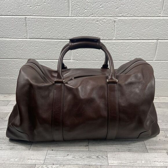 COACH Leather Cabin Weekender Duffle Bag Chocolate Brown No. L1S-5404 - Picture 15 of 16